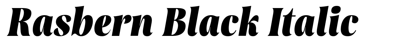 Rasbern Black Italic